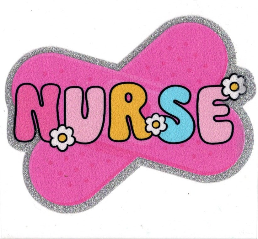 Glitter Nurse Decal