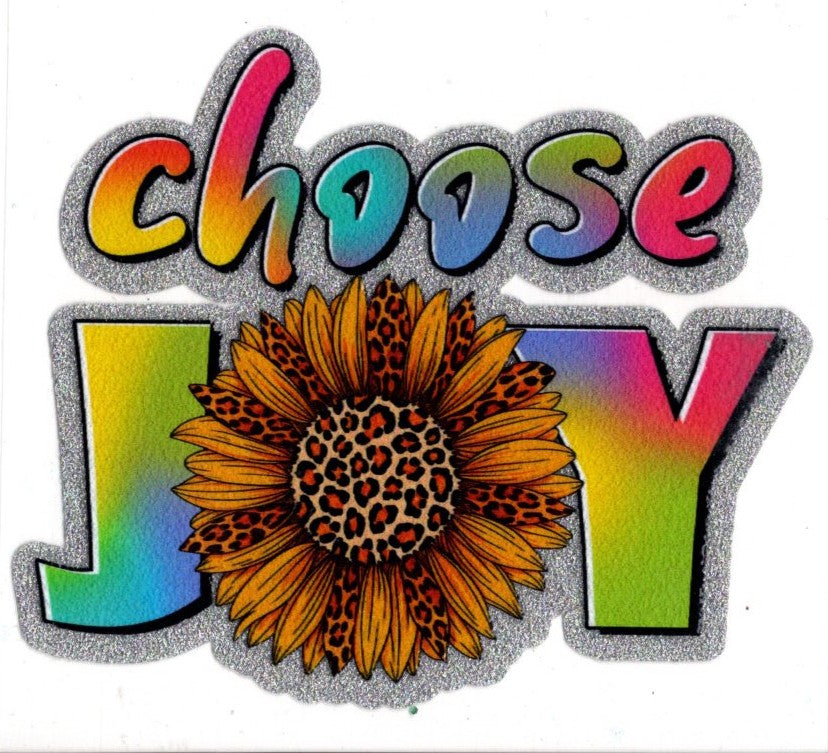 Choose Joy Glitter Decal