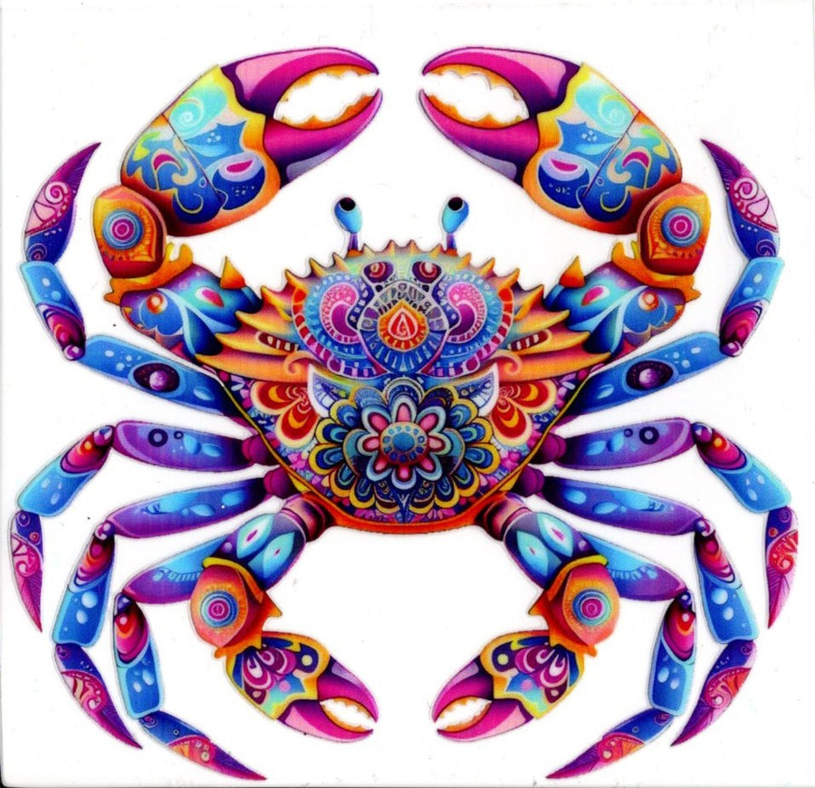 Colorful Patterned Crab