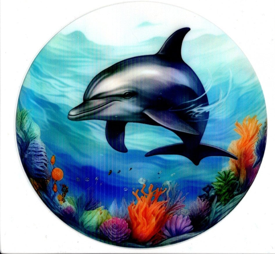Dolphin with Coral