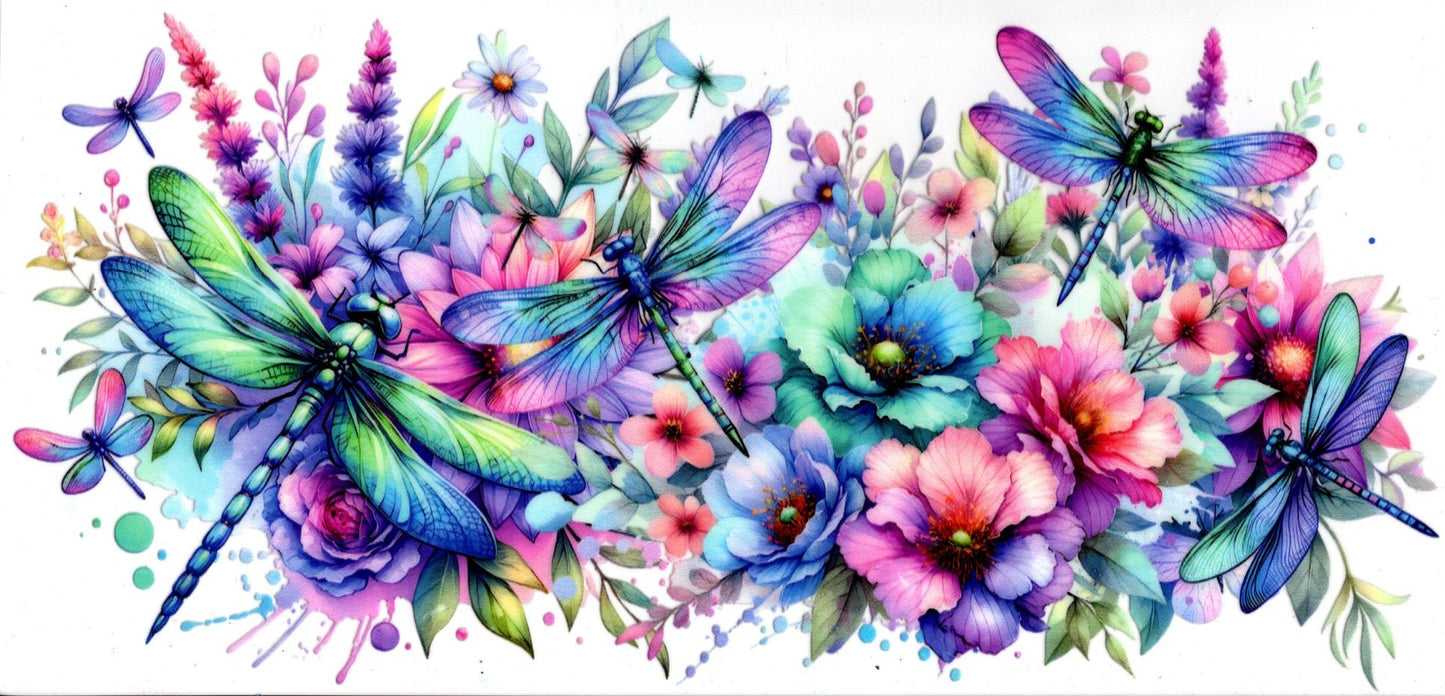 Dragonflies Pastel