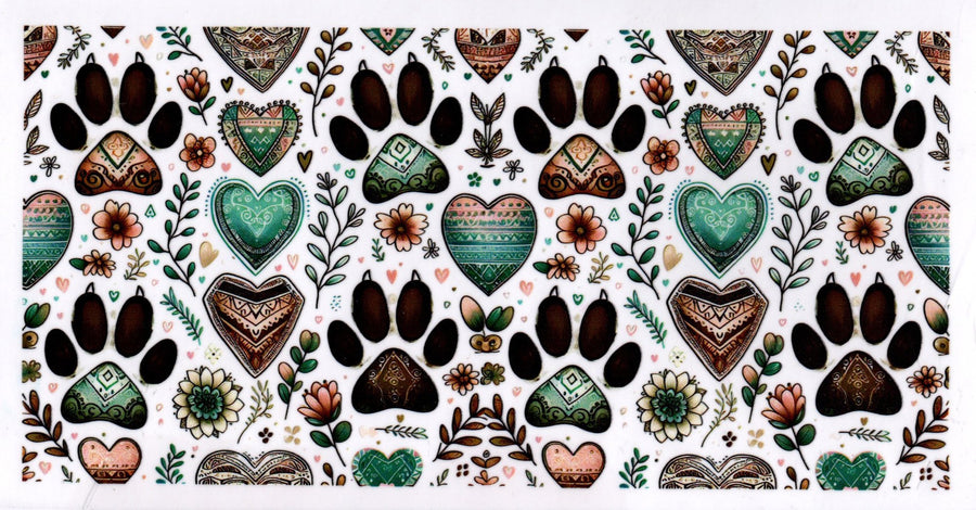 Boho Colored Dog Prints