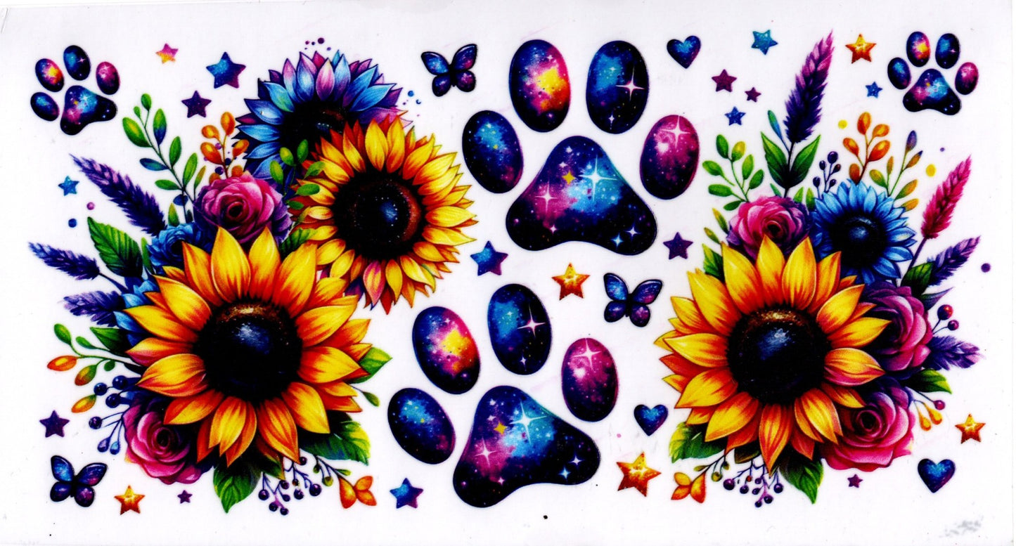 Colorful Floral Dog Print