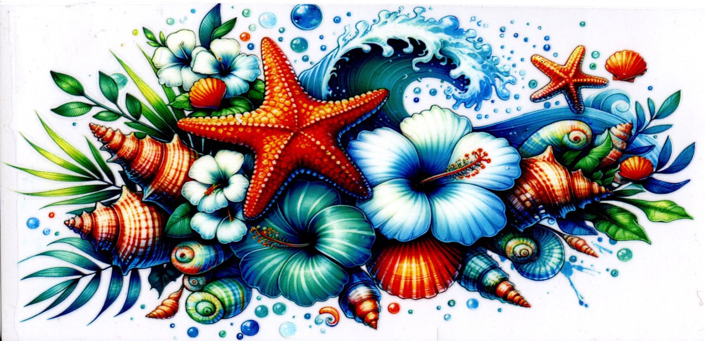 Starfish Floral Seashells