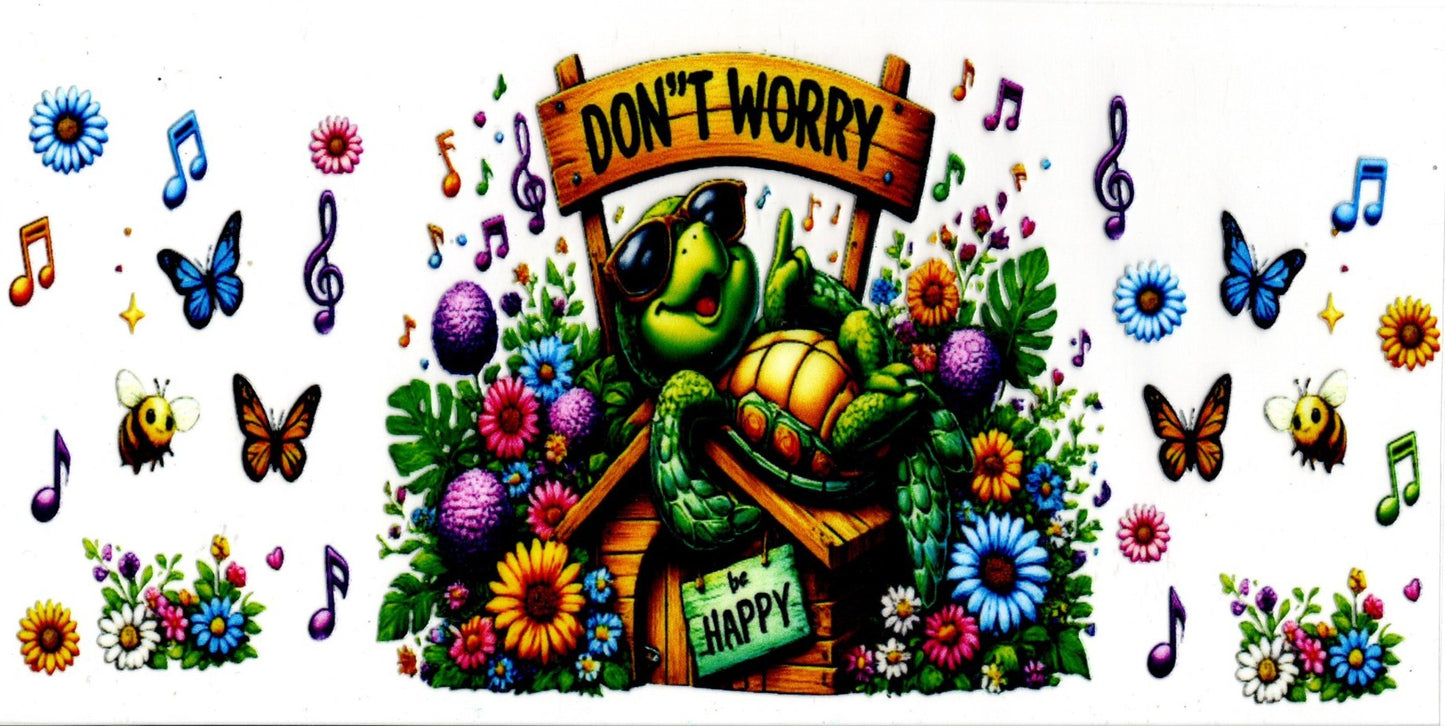 Don't Worry, Be Happy Frog ~ Quote
