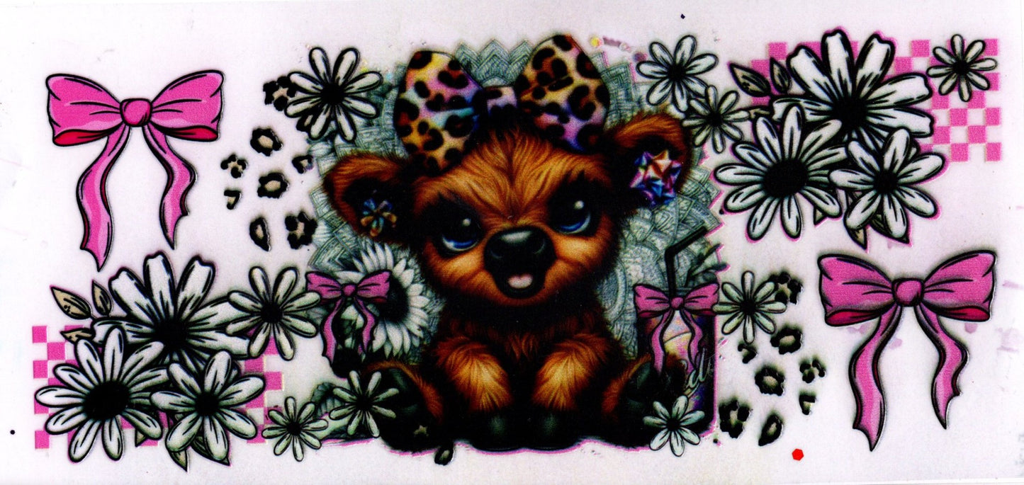 Baby Highland Cow Pink Bows