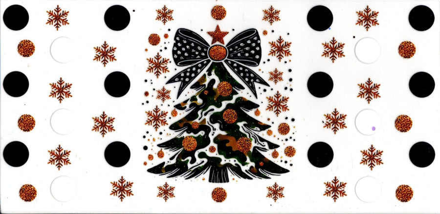 Christmas Tree Black and Gold