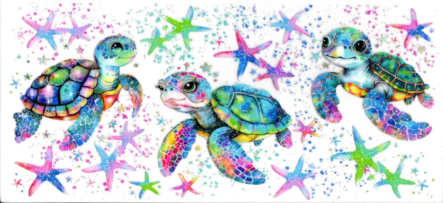 Pastel Turtles and Starfish