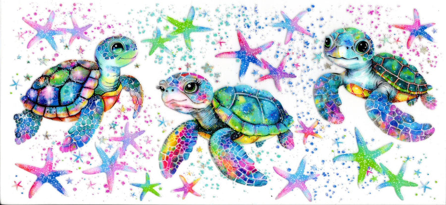 Pastel Turtles and Starfish