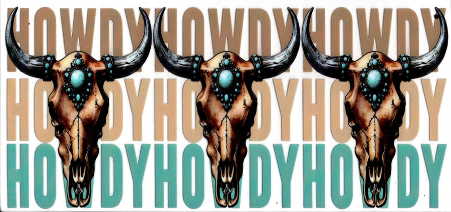 Howdy Skull Western