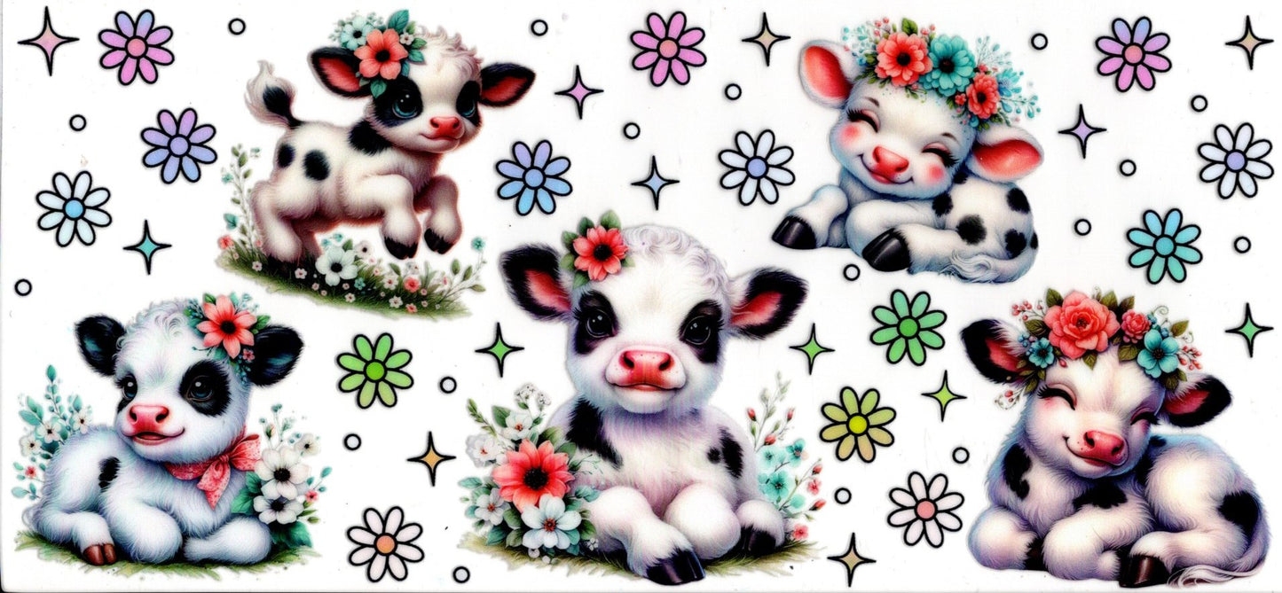 Spring Flowers Cow