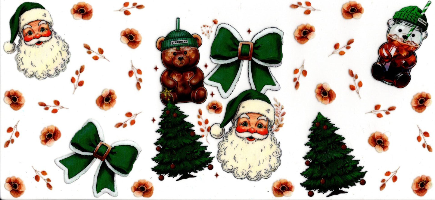 Santa Clause Starbucks Bear