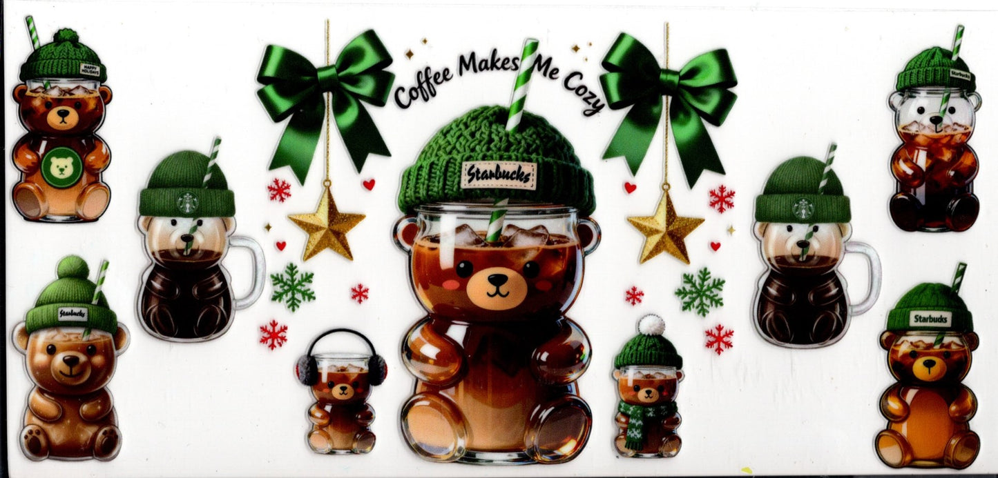 Christmas Starbucks Bear 'Coffee Makes Me Cozy' C