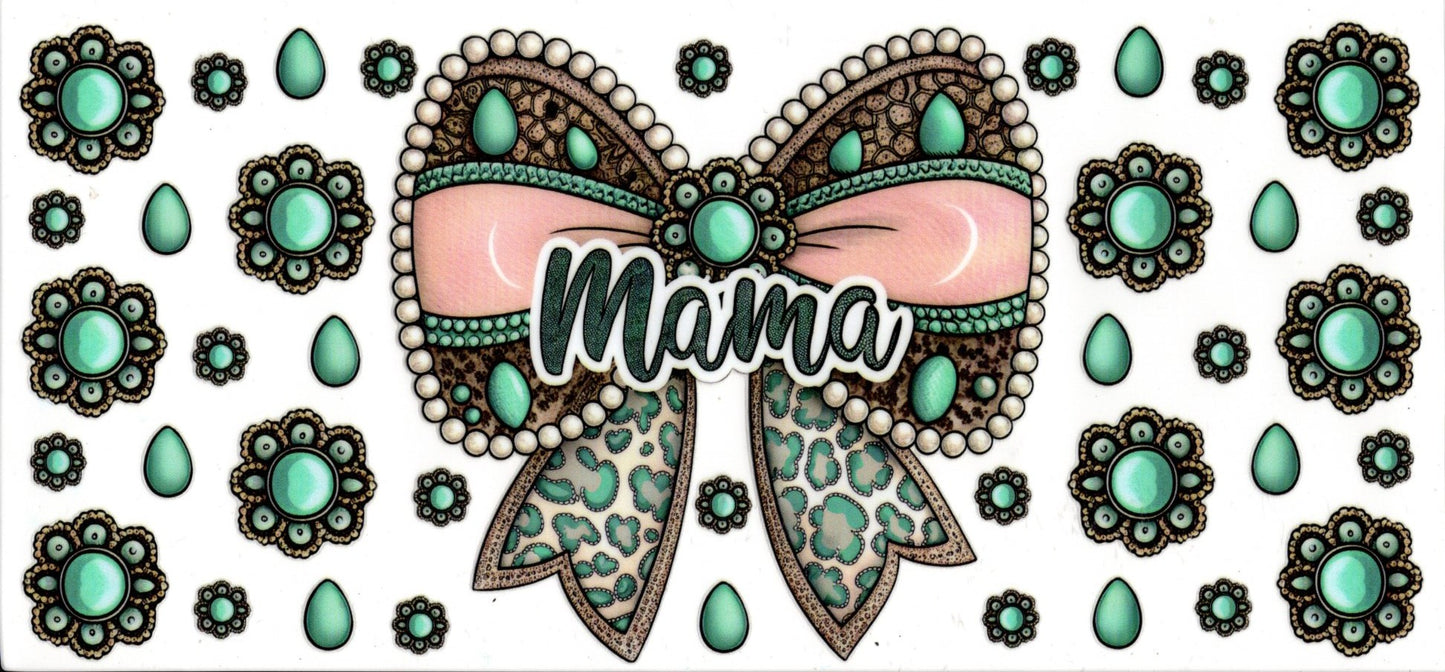 Turquoise Mama Bow
