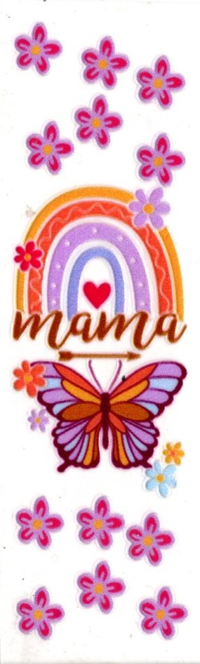 Mama Rainbow Butterfly Flowers