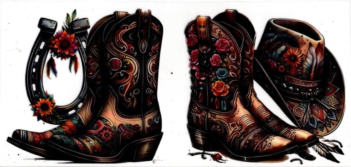 Boots Hat Horseshoe Western