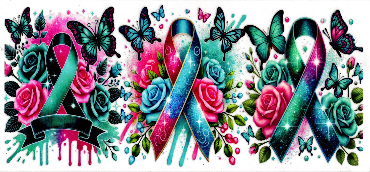 Teal Cancer Ribon