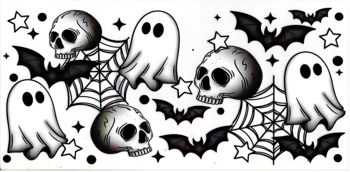 Halloween Skulls and Ghosts