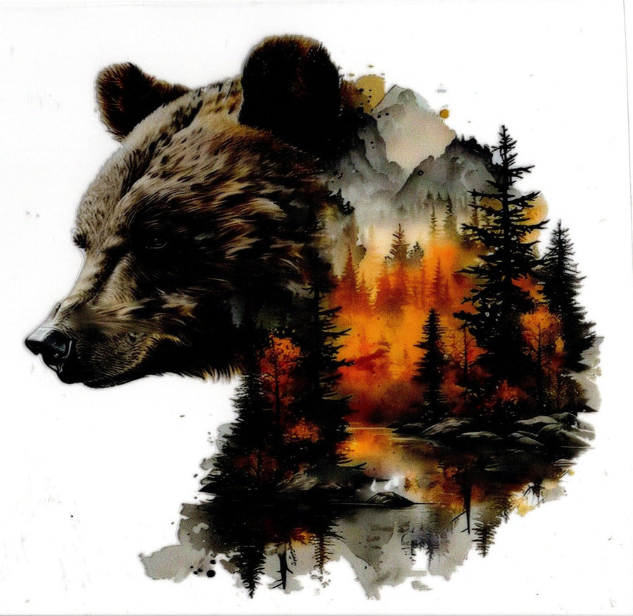 Grizzley Bear Mountain Scene