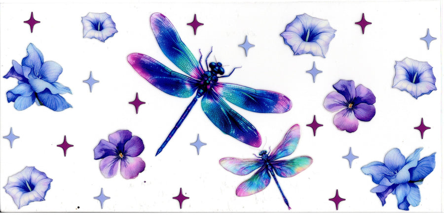 Dragonfly and Flowers