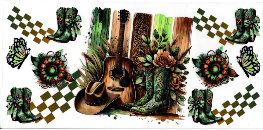 Boots, Hat and Guitar ~ Western