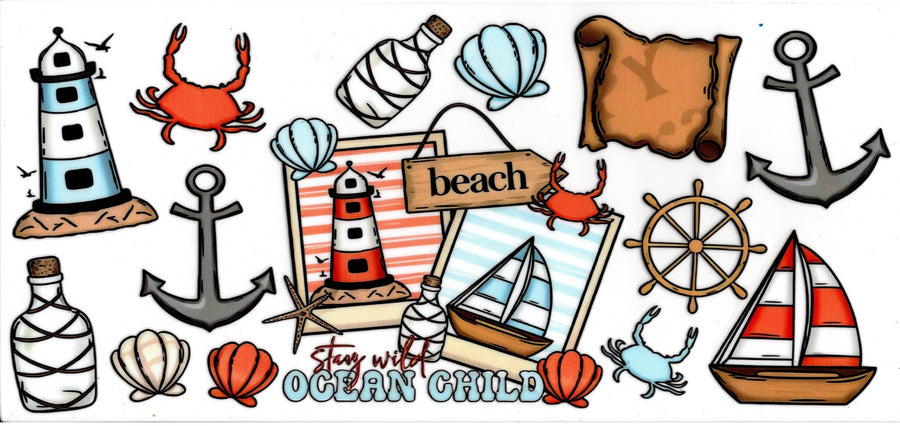 Stay Wild Ocean Child with Beach Sign