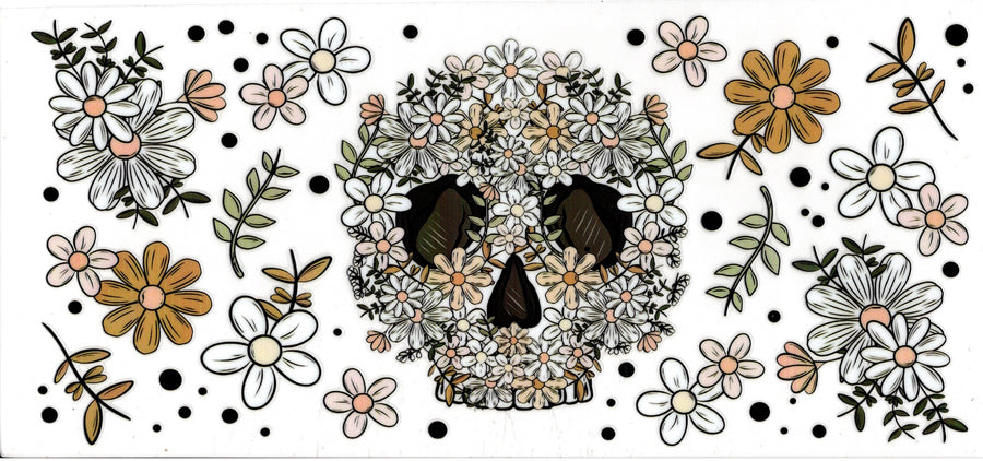 Flowered Skull