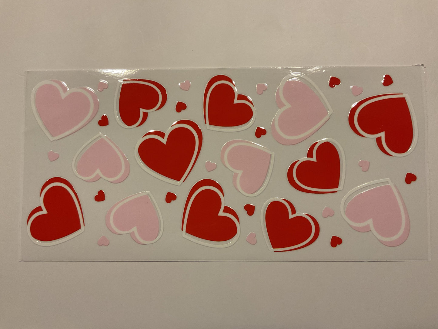 Valentines Pink and Red Hearts