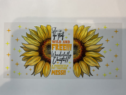 She Is Life Itself Sunflower Quote