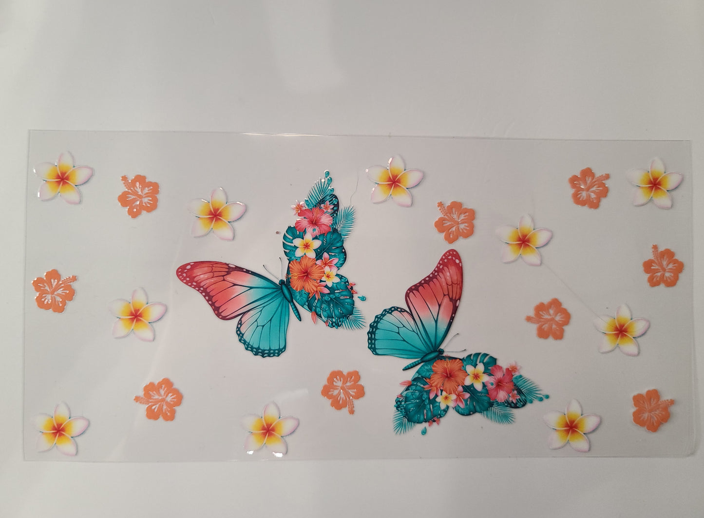 Pink and Teal Butterflies