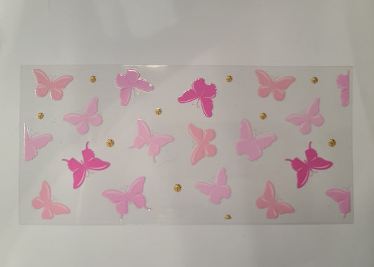 Light and Dark Pink Butterflies