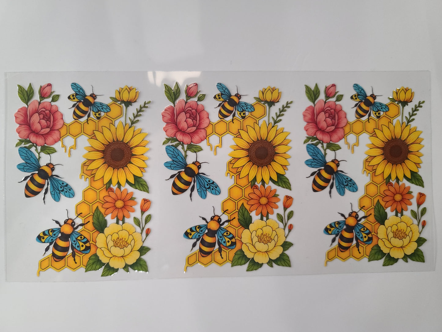 Bees Sunflowers Floral