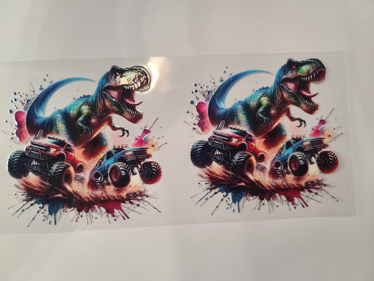 Monster Trucks and Dinosaur
