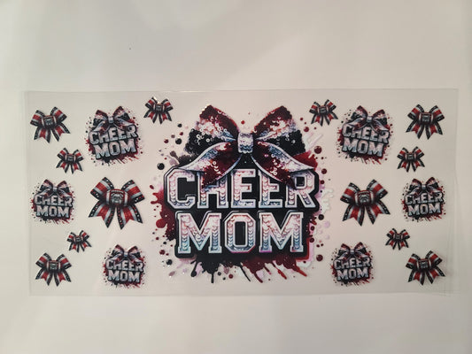 Cheer Mom Black and Maroon