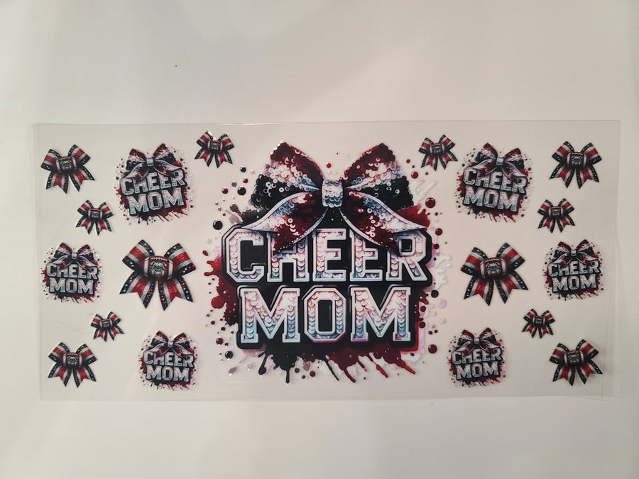 Cheer Mom Black and Maroon