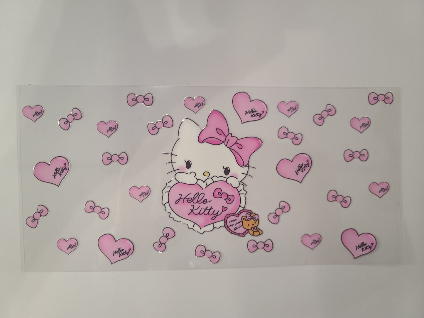 Hello Kitty Pink Bows and Hearts Teddy Bear