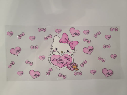 Hello Kitty Pink Bows and Hearts Teddy Bear