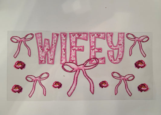 Pink Wifey with Bows