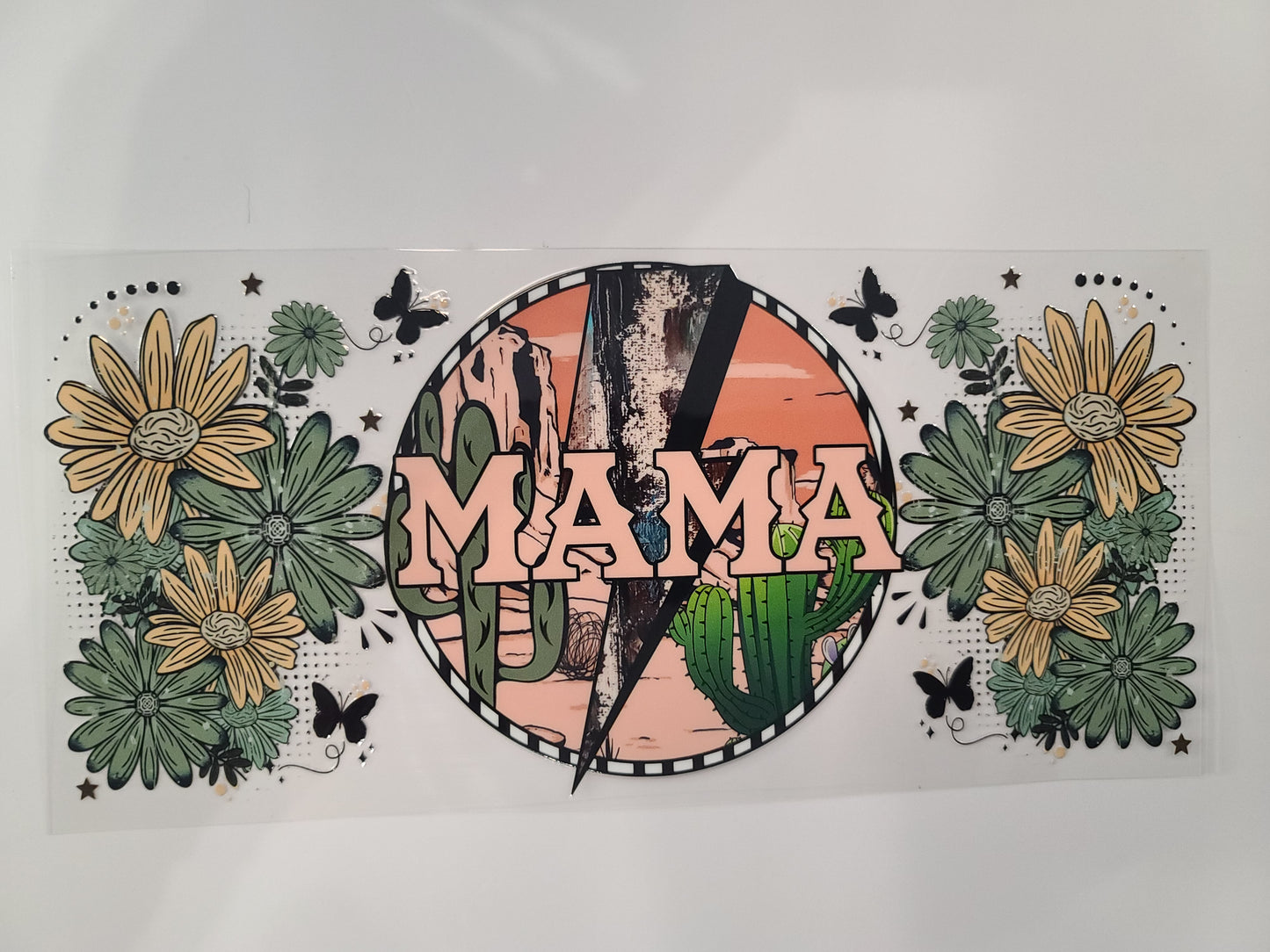 Mama Green/Yellow Flowers Desert