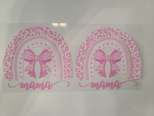 Mama Pink Printed Rainbow