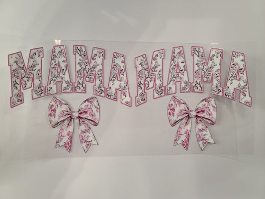 Pink Floral Bows Mama