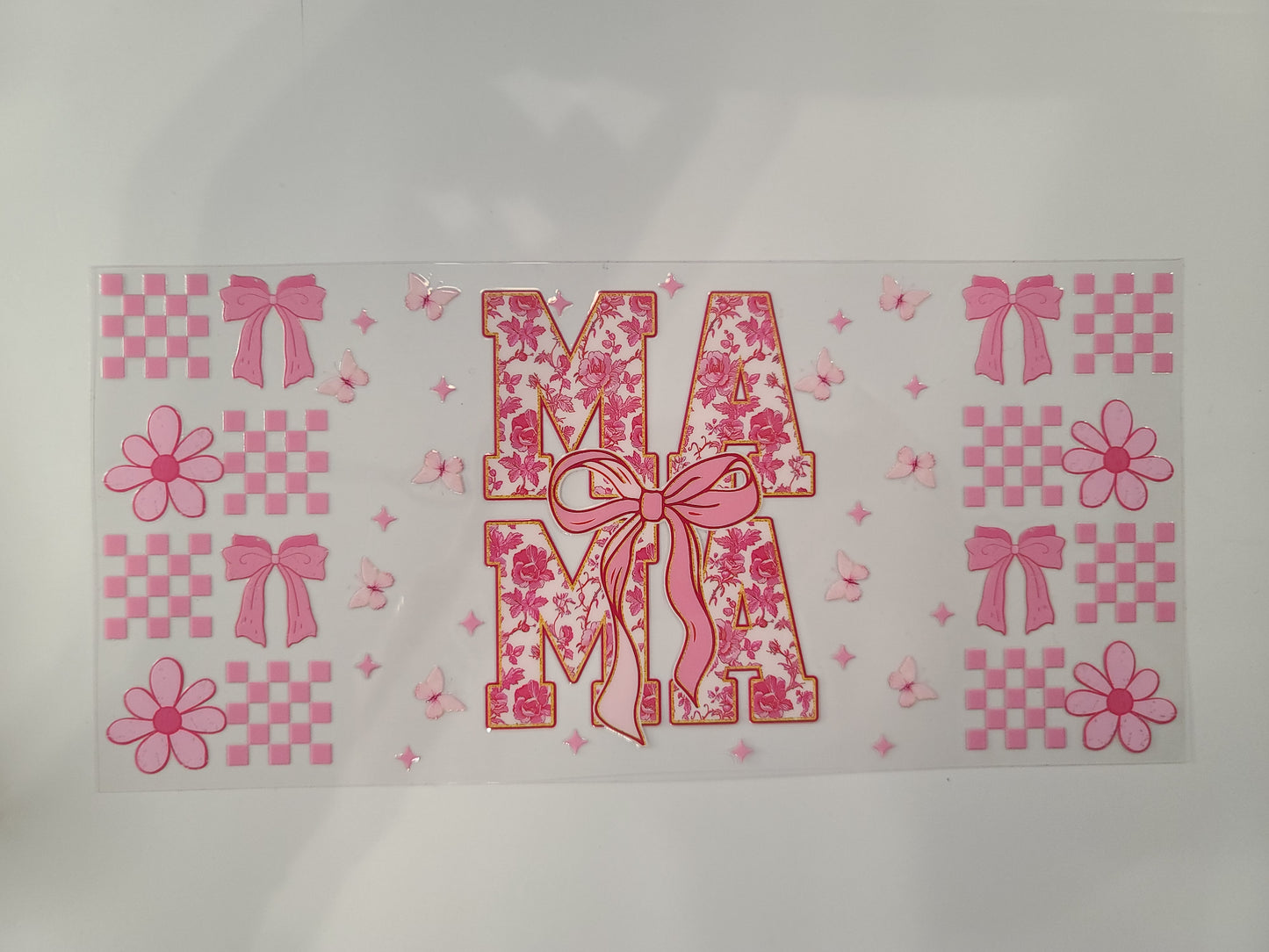 Mama Pink Bows and Flowers