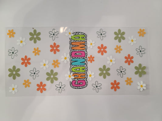 Grandma Bright Colors Flowers