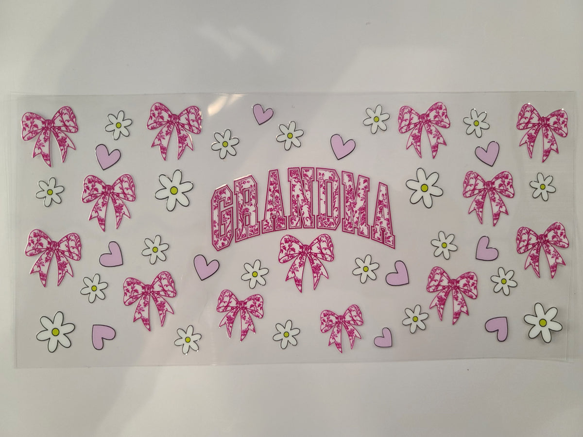 Grandma Pink Floral and Bows