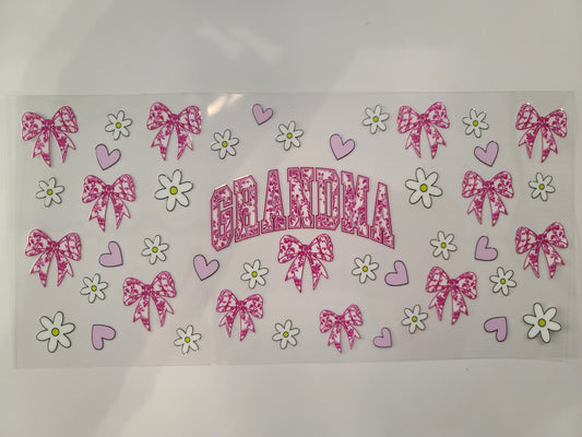 Grandma Pink Floral and Bows