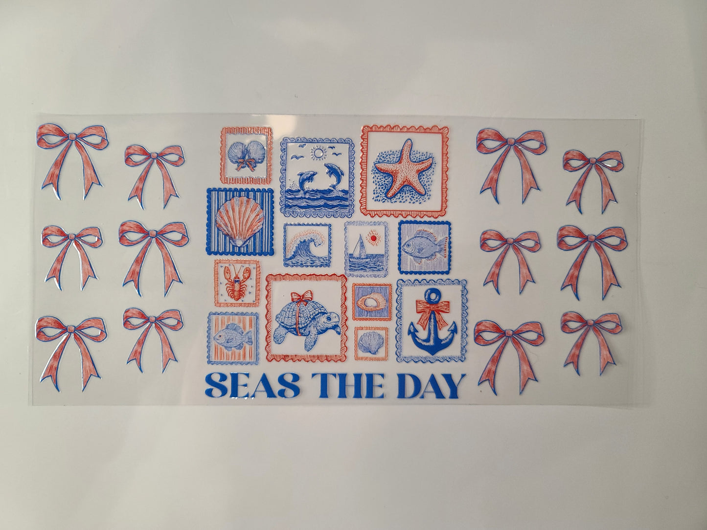 Seas The Day.. Turtle Bows Starfish Seashell