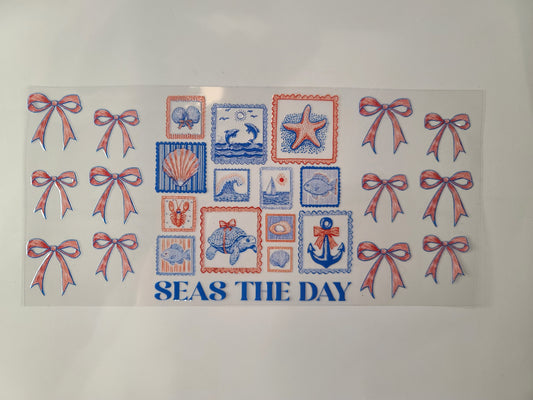 Seas The Day.. Turtle Bows Starfish Seashell