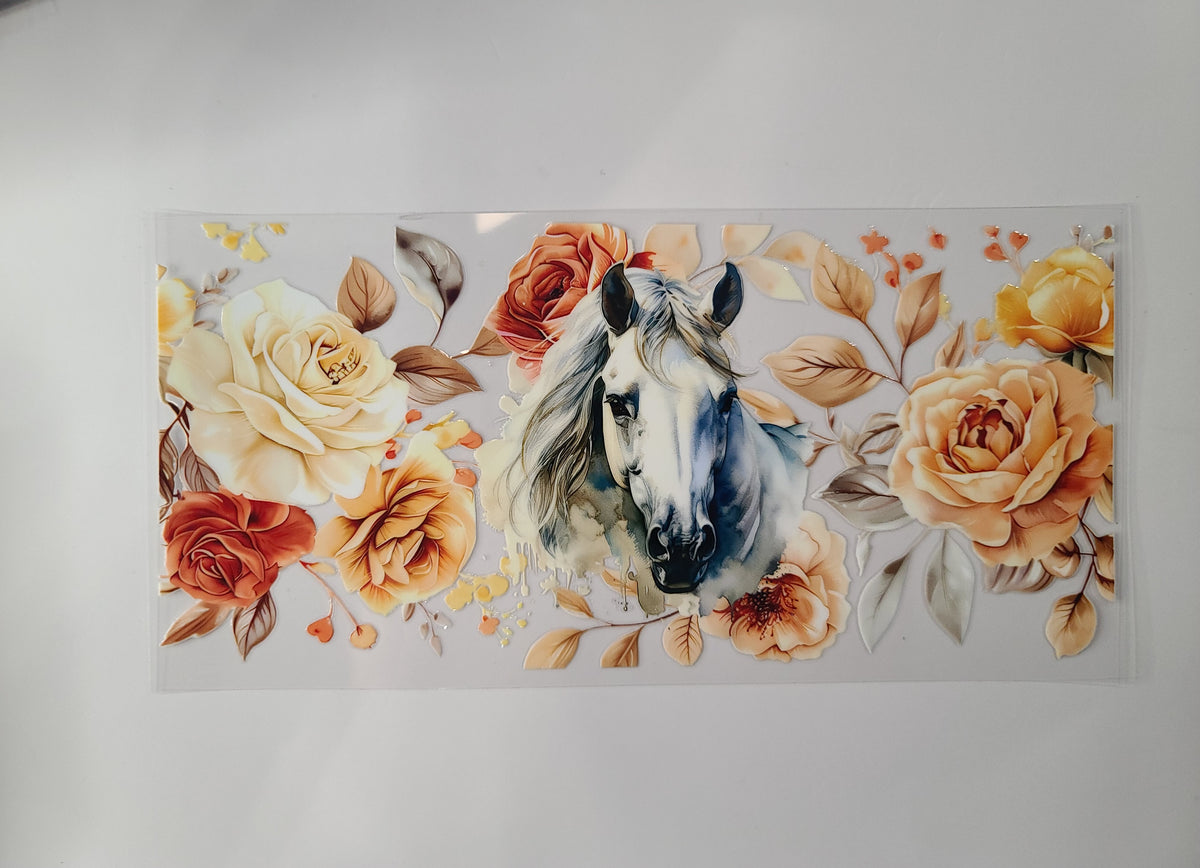 White Horse Orange and Yellow Flowers