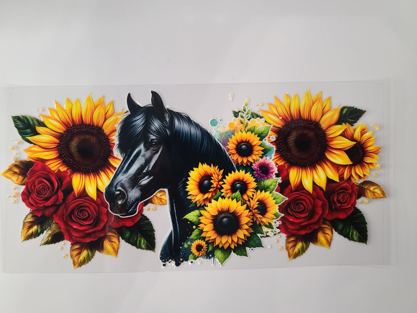 Black Horse Sunflowers and Roses