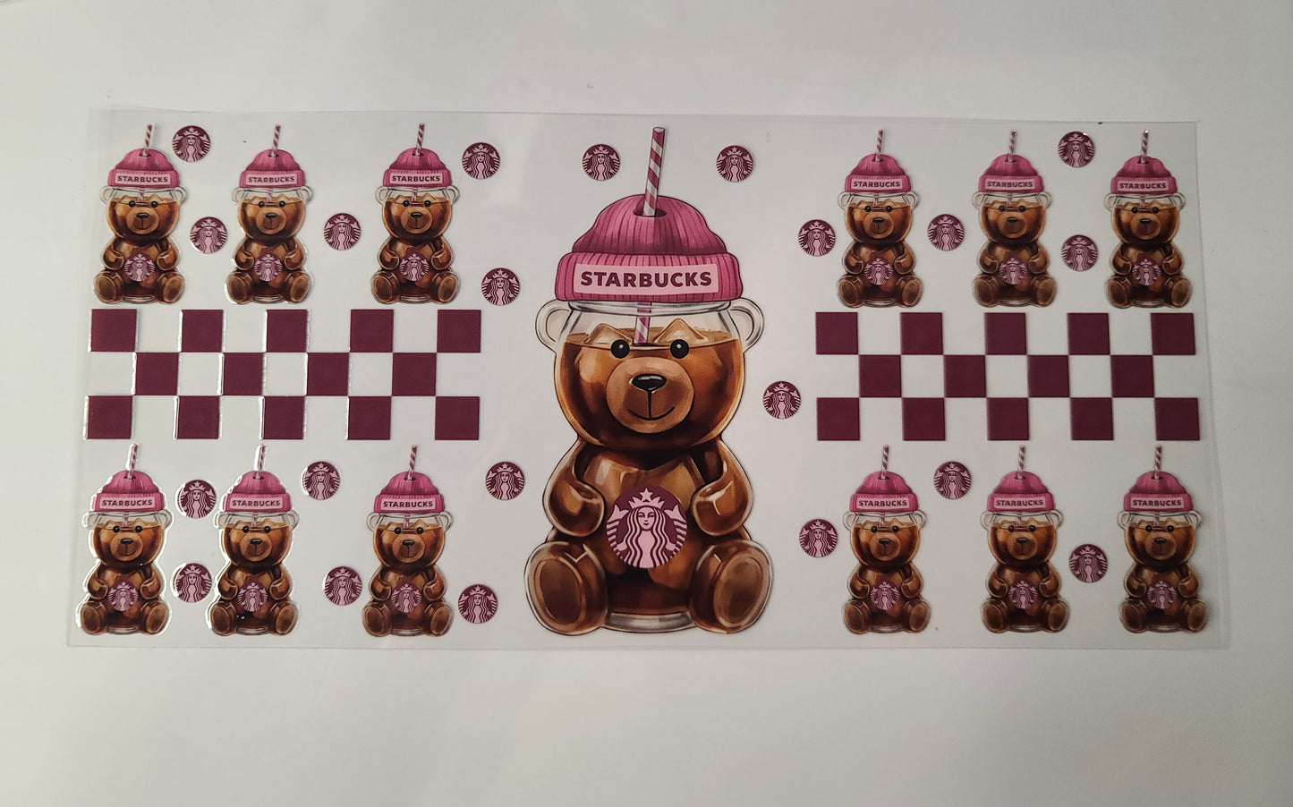 Pink Starbucks Coffee Bear